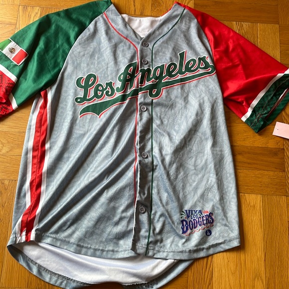 MLB Other - Los Angeles Dodgers Jersey Grey 2022 Mexican Heritage Night NWOT